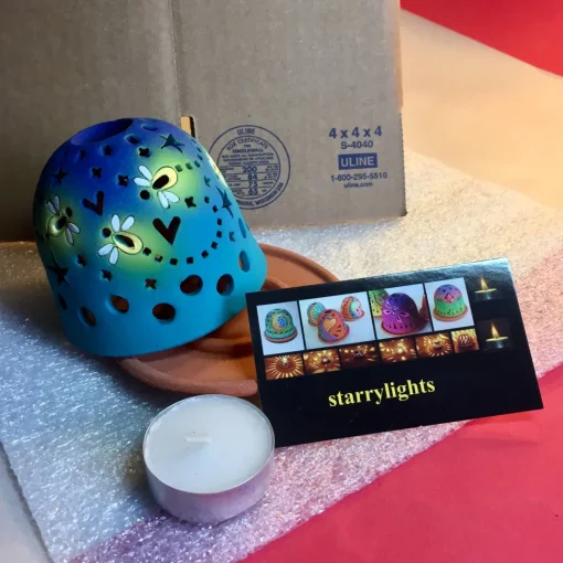 Firefly Ceramic Luminary-Handmade in the USA!*
