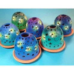 Firefly Ceramic Luminary-Handmade in the USA!*