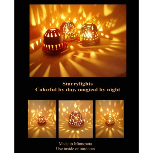 Firefly Ceramic Luminary-Handmade in the USA!*
