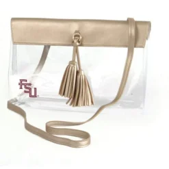 FL Gator Vegan Leather Stadium Clear Crossbody Bag