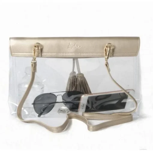 FL Gator Vegan Leather Stadium Clear Crossbody Bag