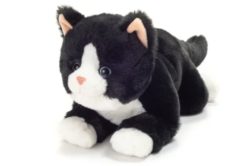 Floppy Eco-Friendly Tuxedo Black and White Kitty Cat 30 cm - plush toy - stuffed toy