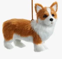 Fluffy Dog Ornaments-Realistic Pups for Christmas Decoration