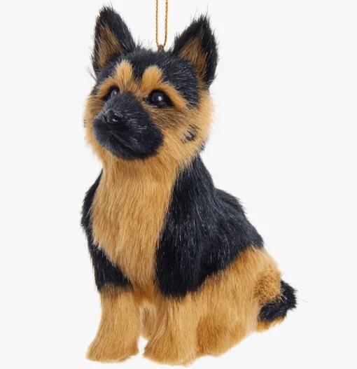 Fluffy Dog Ornaments-Realistic Pups for Christmas Decoration