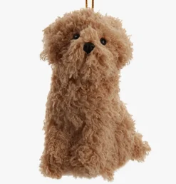 Fluffy Dog Ornaments-Realistic Pups for Christmas Decoration