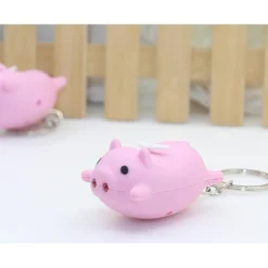 Flying or Standing Key-chain Light Piggies! Makes Noise for Emergencies Too!*
