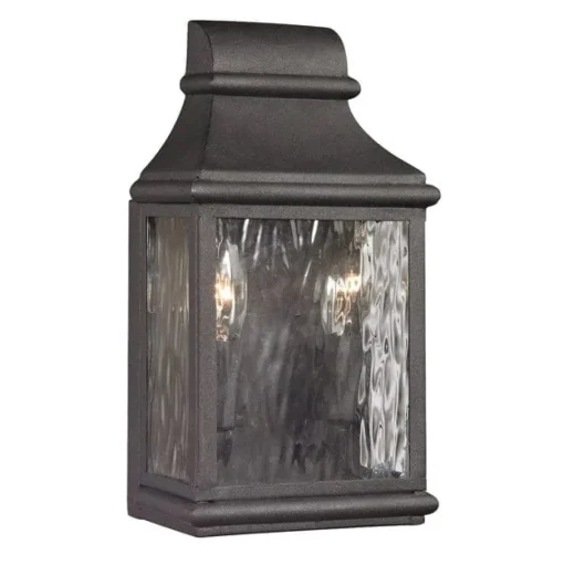 Forged Jefferson 2-Lght Lamp Charcoal