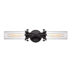 Fulton 2-Lght Vnty Lamp W/Glss