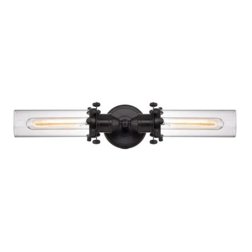 Fulton 2-Lght Vnty Lamp W/Glss