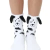 Fuzzy Dalmatian Crew socks