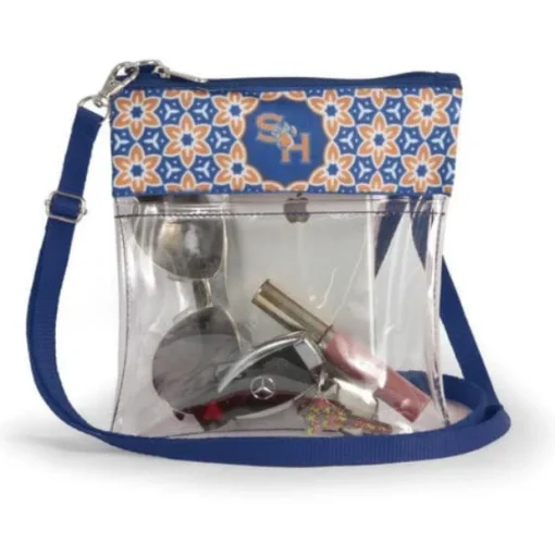 Gameday Clear Crossbody Handbag - 7.5"w x 8"h