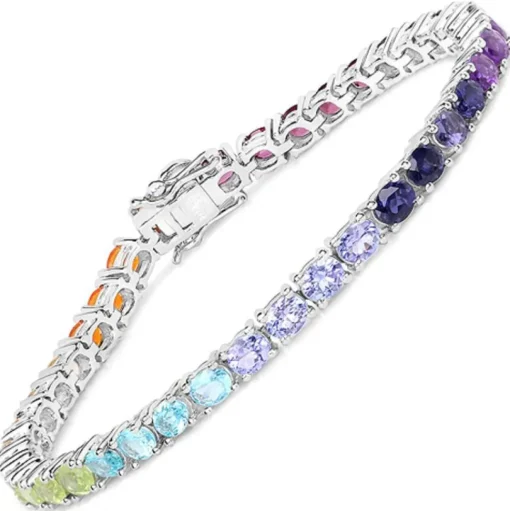 Gemstone Bracelets in Sterling Silver-Amethyst, Sapphire, Peridot and MORE!