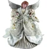 16" Gilded Angel Tree Topper Hand painted Hand crafted