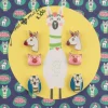 Girl's Fashion Necklaces and Earring Sets-Pink Pig, Unicorn, Llama by Jane Marie