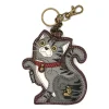 Gray & Orange Tabby Cat Collection Keychain, Wallet, Crossbody by Chala Vegan