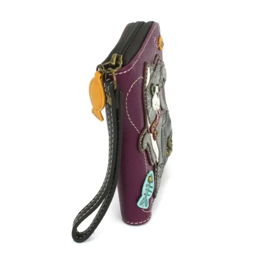 Gray & Orange Tabby Cat Collection Keychain, Wallet, Crossbody by Chala Vegan