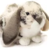 Grey and White Floppy Earred Bunny Large Teddy Herman