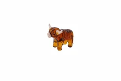 Hand Blown Glass Highland Cow Ornament in Gift Box