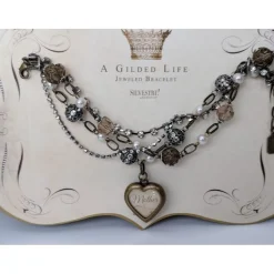 Hand Crafted, Layered Vintage look Bracelet for Moms-Beautiful Gift by Guilded Life