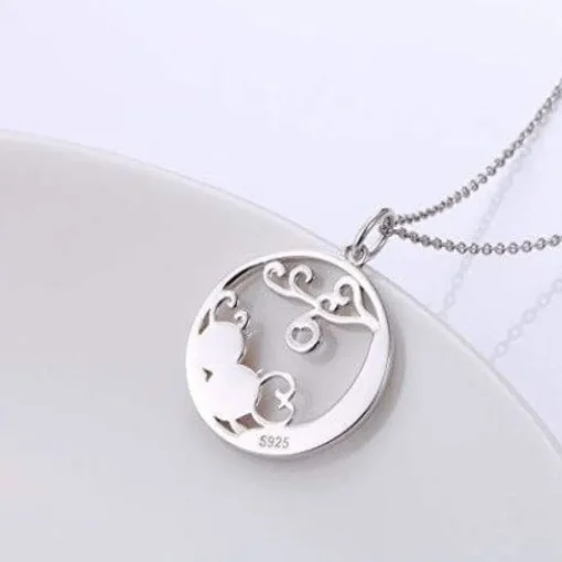 Haunted Tree and Pumpkins Pendant Necklace & Earrings in 925 Silver, Spooky Good Fun!