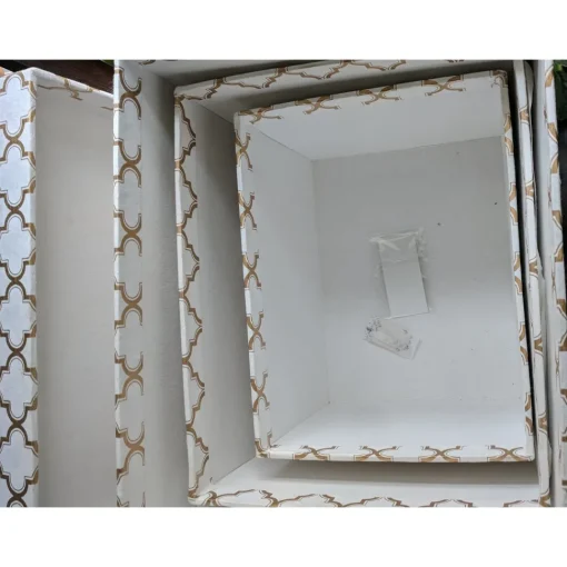 Heavy Duty Office Storage Boxes with Lids-Set of 3 Upcycled Cloth Scrap Boxes