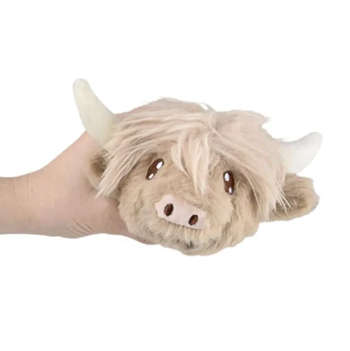 Highland Cow Squeezy Bead Plush Ball 3" Super Soft