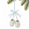 Holiday Lane 2021 Baby's 1st Christmas Blue Porcelain Ornament