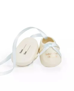 Holiday Lane 2021 Baby's 1st Christmas Blue Porcelain Ornament