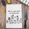Honey Bee & Wildflower Kitchen Towels: Cute gifts, made in the USA!