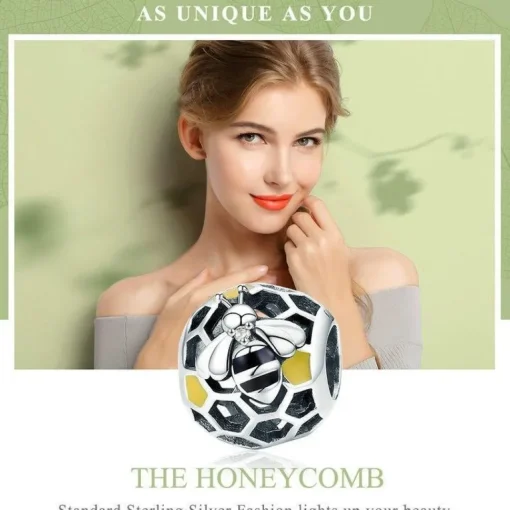 Honey Bee Charms Sterling Silver-Pandora Style