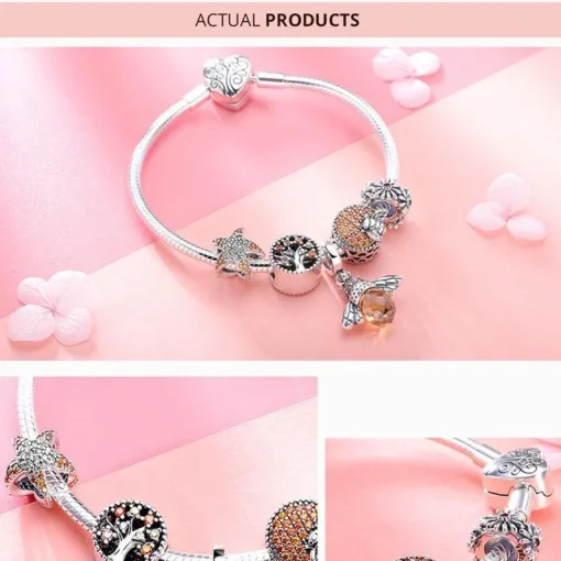 Honey Bee Charms Sterling Silver-Pandora Style