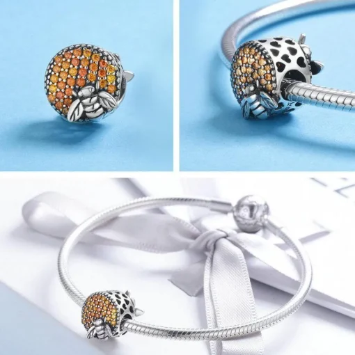 Honey Bee Charms Sterling Silver-Pandora Style