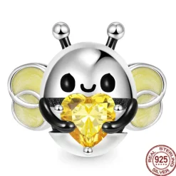 Honey Bee Charms Sterling Silver-Pandora Style