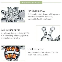 Honey Bee With a Star Jewelry SET : Ring, Necklace, Earrings