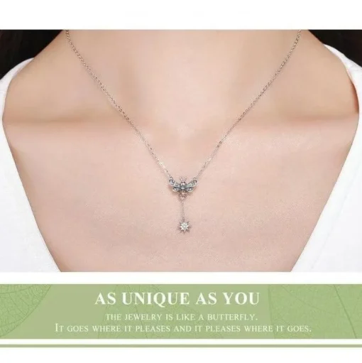 Honey Bee With a Star Jewelry SET : Ring, Necklace, Earrings