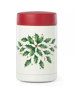 Hosting the Holidays Large Insulated Food Container Stainless steel/glass