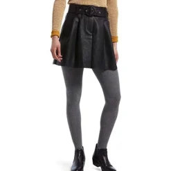 Hue Super Soft Brushed Sweater Tights-Perfect for Chilly Spring Days! Black, Gray, Brown
