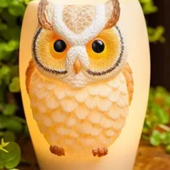 Hummingbird & Trumpet Flower Night Lamp Or Owl Lamp