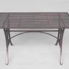 Indoor/Outdoor Iron Garden Table in Antique Bronze "Valley Forge"