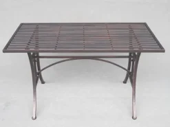 Indoor/Outdoor Iron Garden Table in Antique Bronze "Valley Forge"
