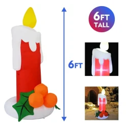 Inflatable LED Candle Holiday Yard Decoration