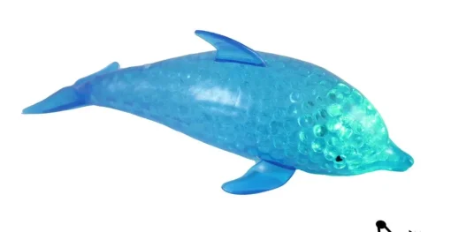 Light-Up Dolphin Water Bead FIlled Squeeze Fidget
