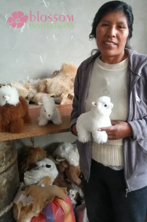 Little Bunny Rabbit Alpaca Plush Handmade in Peru