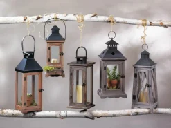 Lodge Wooden Candle Lantern
