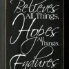 Love Bears All Things Scripture Passage Wood Sign Handmade in the USA