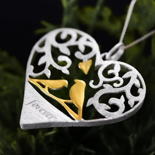 Love Birds "Forever" Sterling Silver Jewelry
