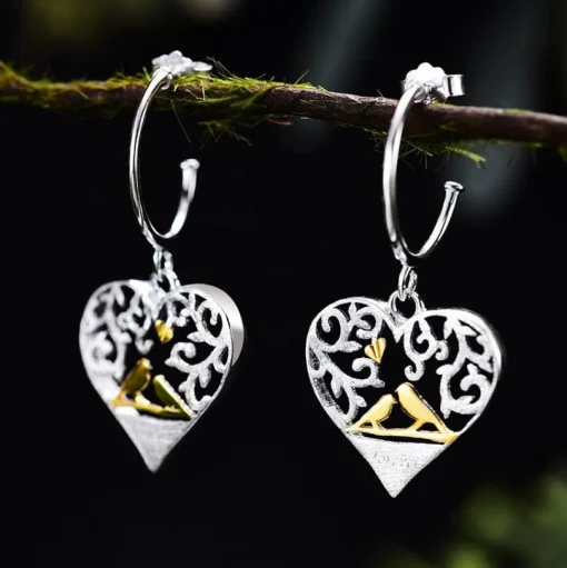 Love Birds "Forever" Sterling Silver Jewelry