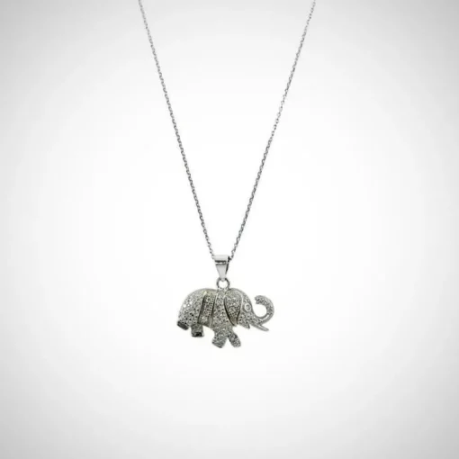 Lucky Elephant Sterling Silver Jewelry Set by Jimmy Crystal Swarovski Crystal Embellished