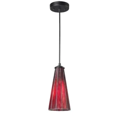 Lumino 1-Lght Pndnt W/Inferno Red Shade