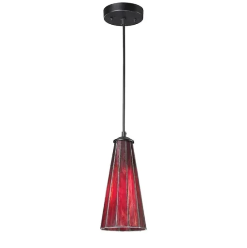 Lumino 1-Lght Pndnt W/Inferno Red Shade